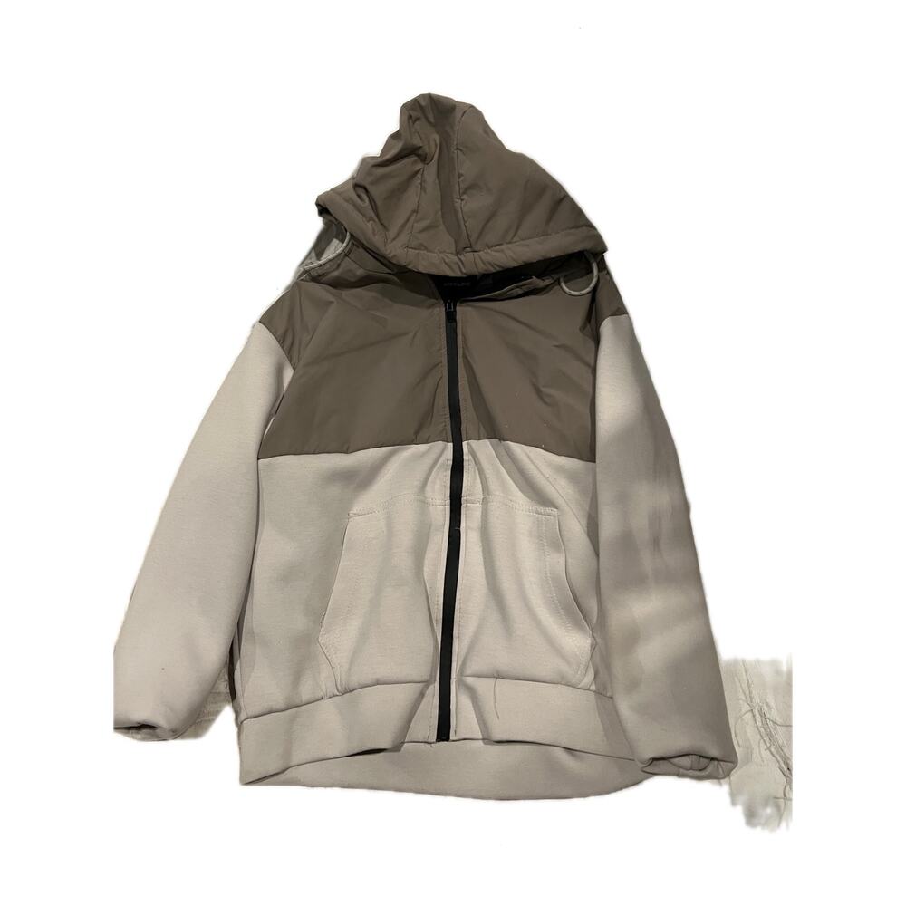 Pipeline Brand White Gray Ski Snowboard Jacket Mens Large